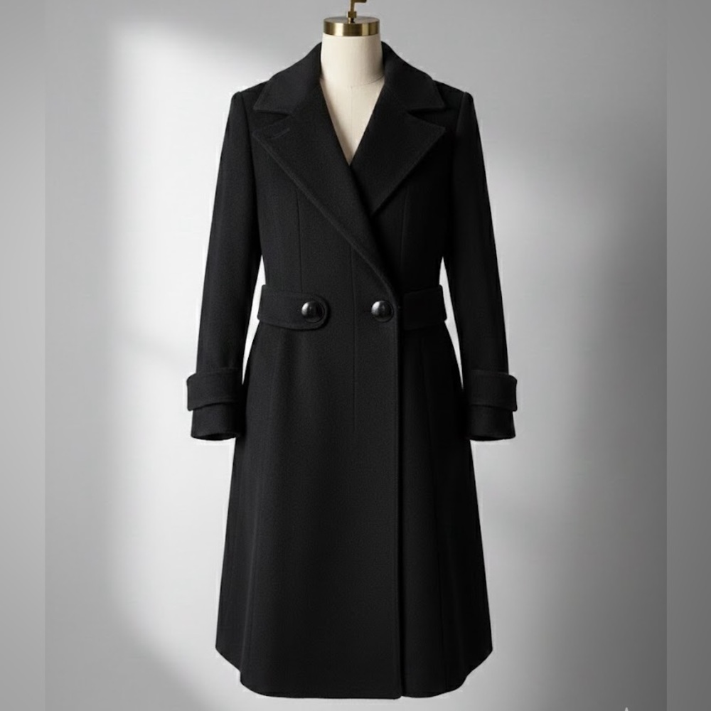 SEARLE vintage wool jacket black size‎ 14